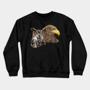 Pigargo and Owl Crewneck Sweatshirt